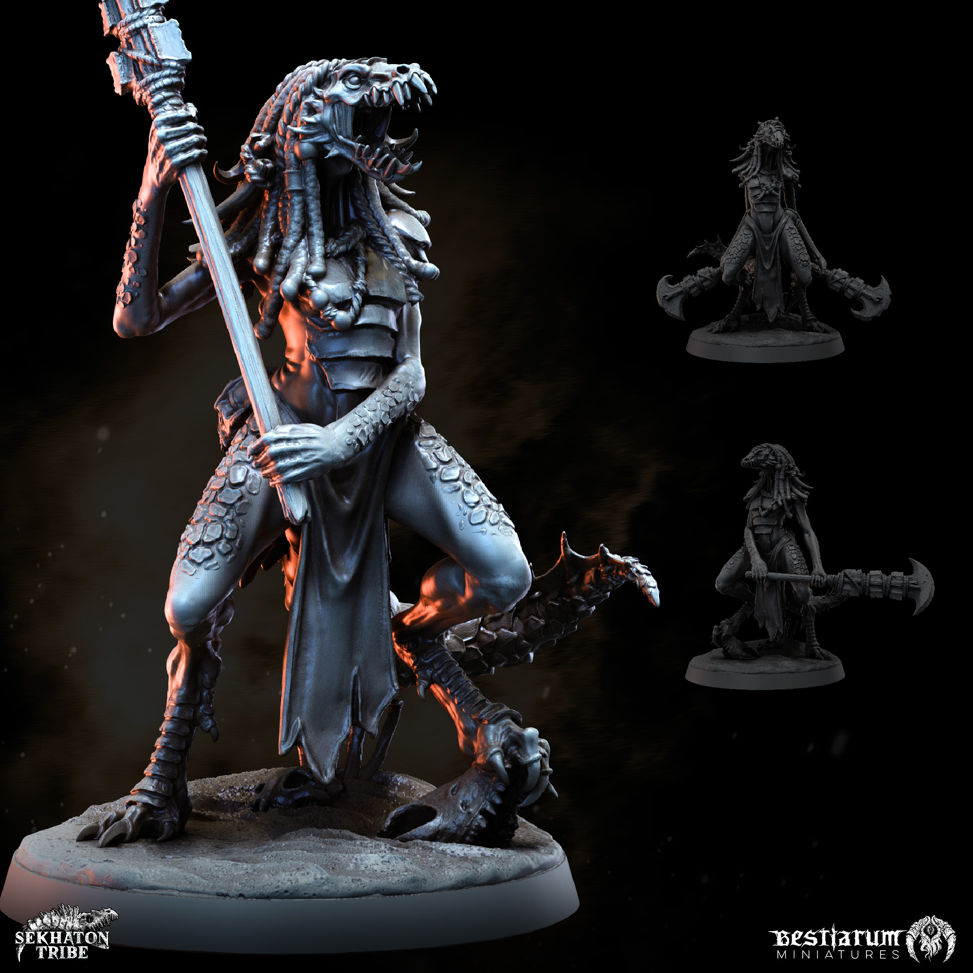 Sekhaton Gladiators x3 | Sekhaton | Lizardmen